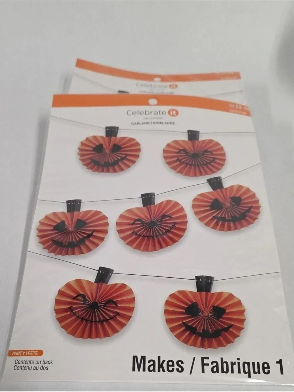 NWT Celebrate It DIY Halloween Pumpkin Garlands (2)